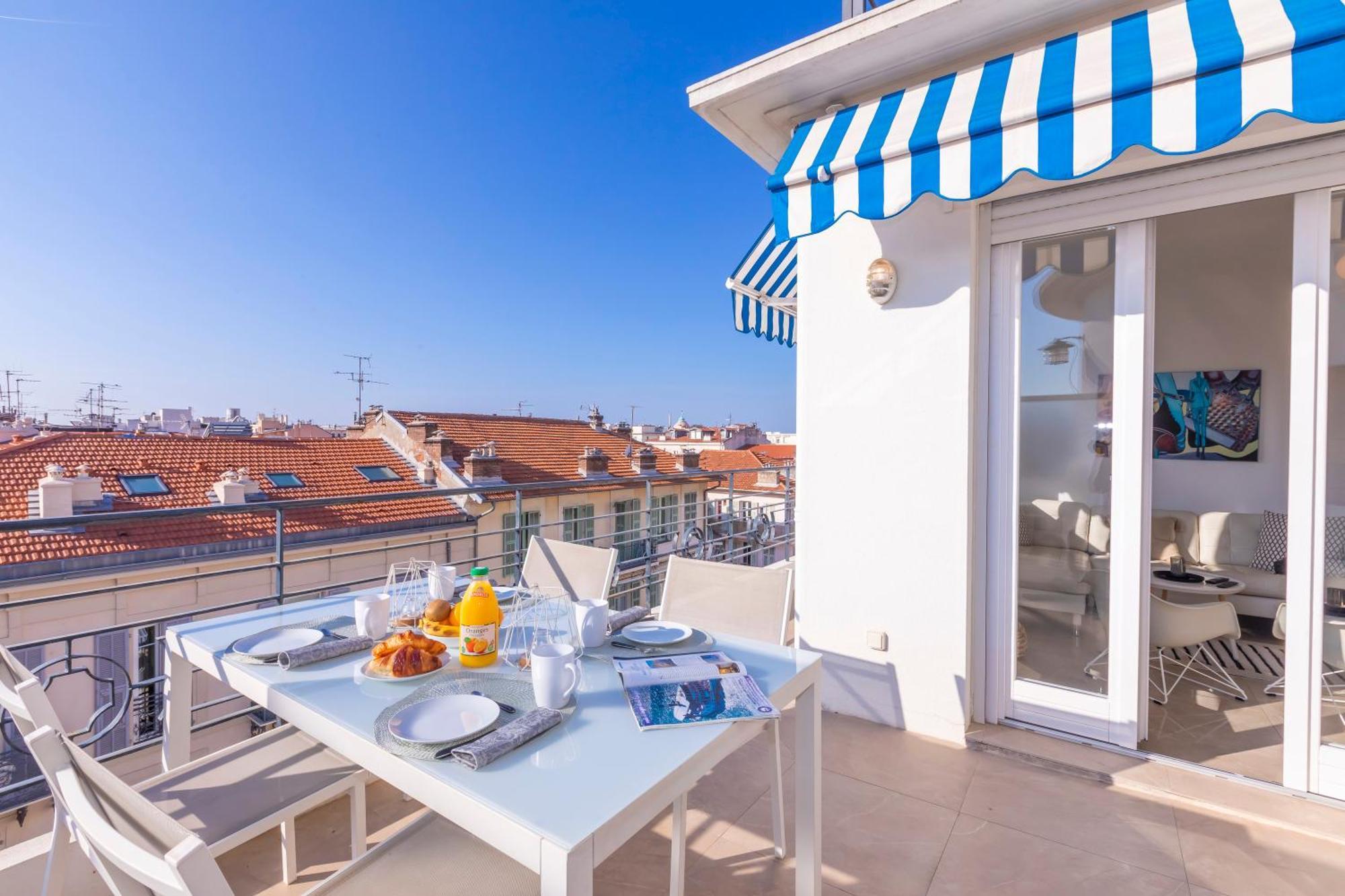 Rooftop At Palais De La Buffa - Happy Rentals นีซ ภายนอก รูปภาพ
